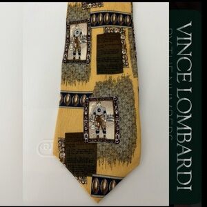 QUOTE ME - Vince Lombardi f￼football Theme Silk Novelty Adult Necktie Tie
